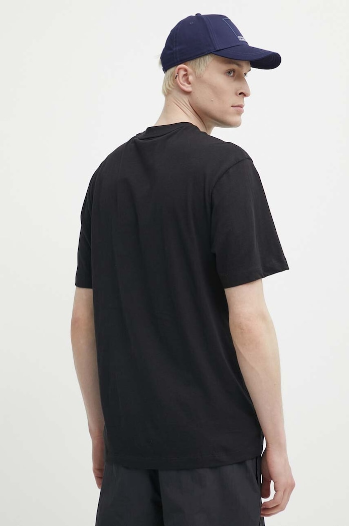 Odzież Hugo Blue t-shirt bawełniany Nico 50522376 czarny