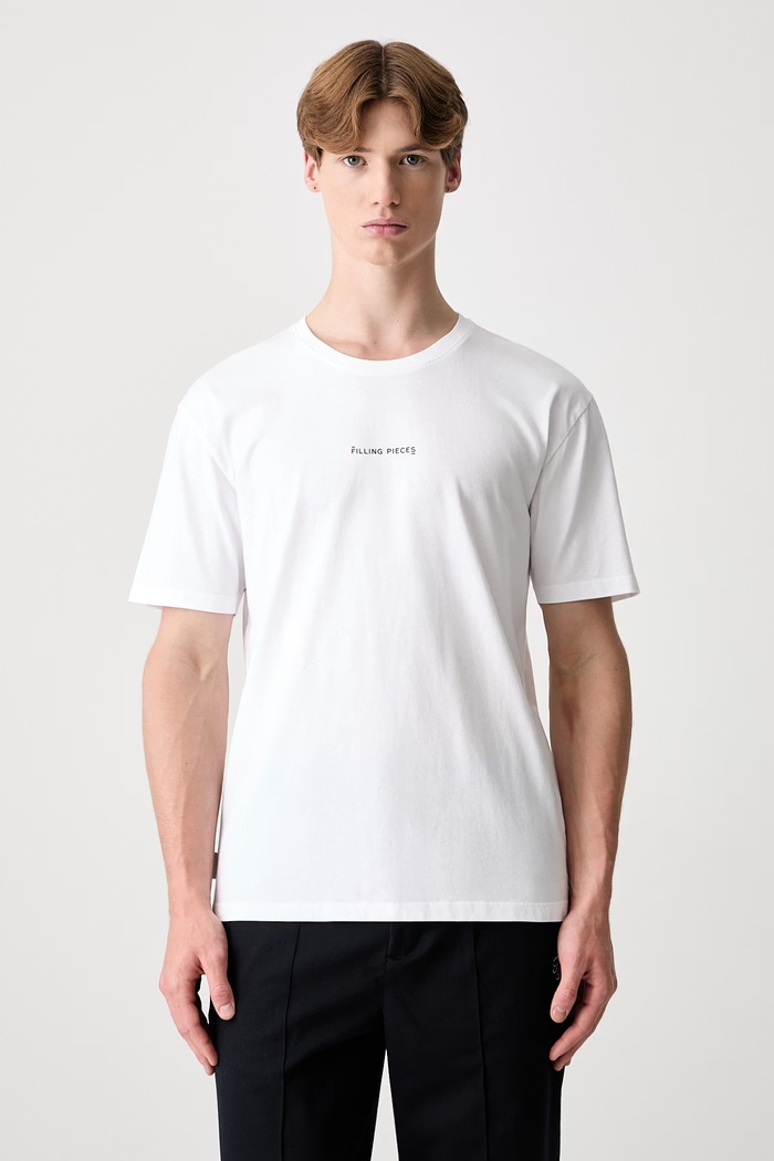 Filling Pieces Slim футболка оверсайз из хлопка для мужчин 412420502127.110 белый SS26