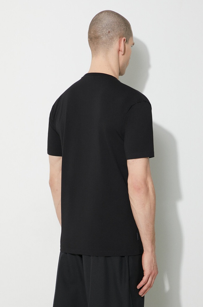Bavlněné tričko Filling Pieces Slim černá 74434001861