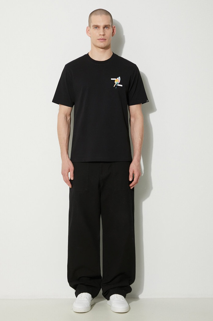 Bavlněné tričko Filling Pieces Gelato 74434021861 černá SS24