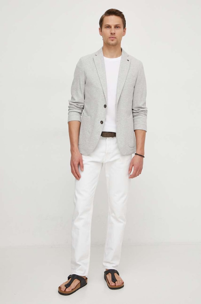 BOSS tricou din bumbac 50511595 bej SS24