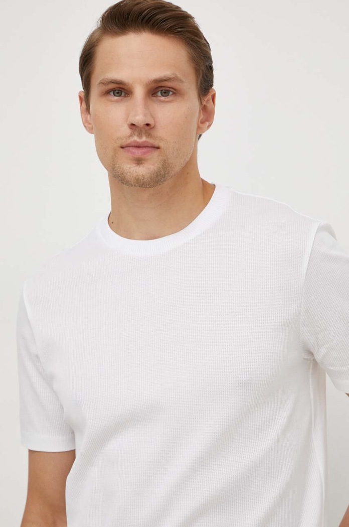 BOSS tricou din bumbac bej 50511595