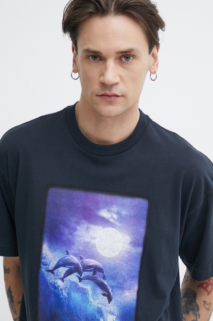 Billabong t-shirt bawełniany czarny ABYZT02283