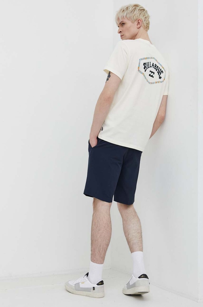 Billabong t-shirt bawełniany nadruk beżowy ABYZT02257