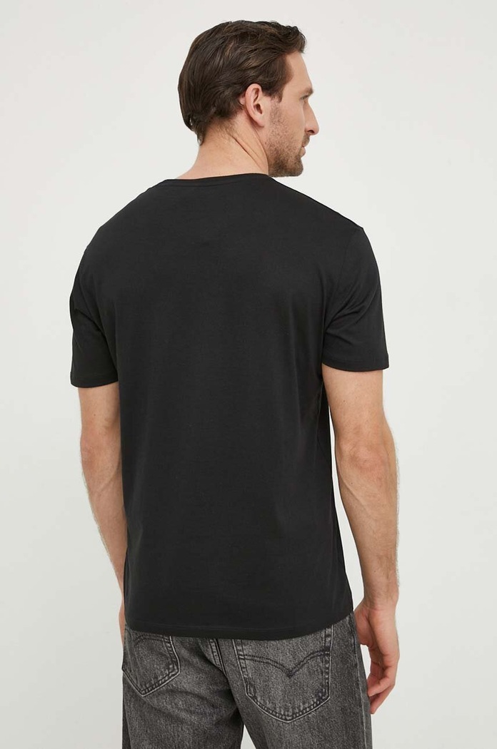 Odzież Armani Exchange t-shirt bawełniany 3DZTAA.ZJA5Z czarny