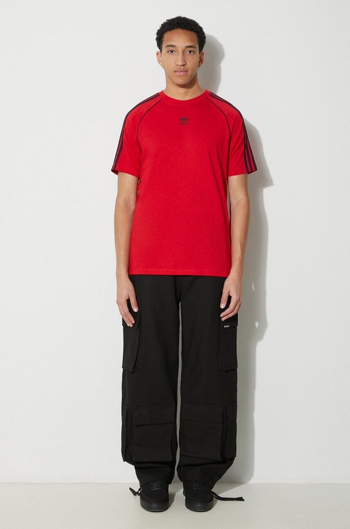 adidas Originals cotton t-shirt IR9449 red SS24