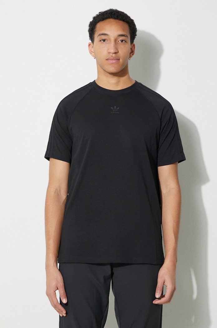adidas Originals t-shirt in cotone rilassato nero IR9450