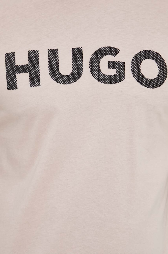 HUGO t-shirt bawełniany różowy 50513309