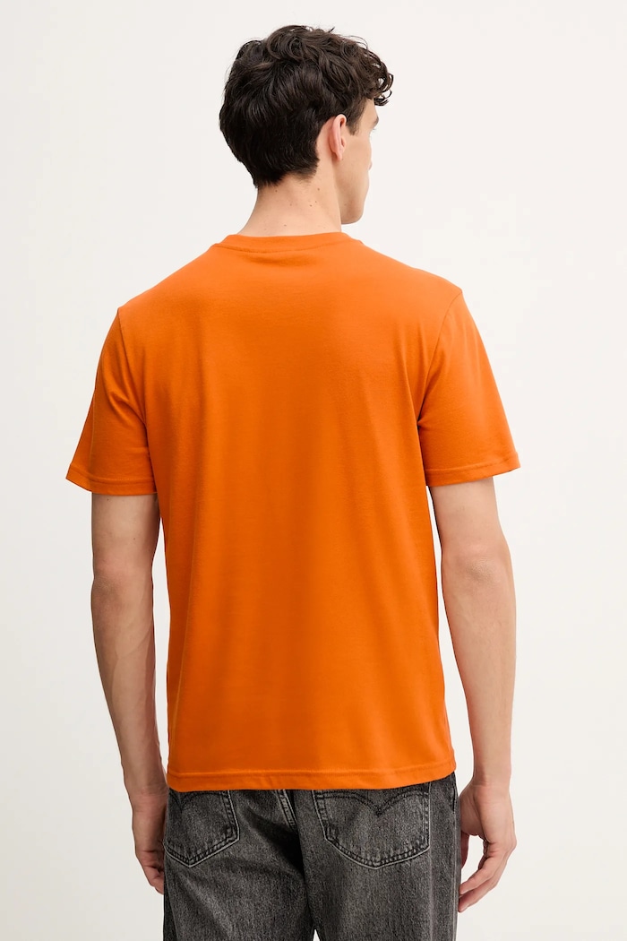Ρούχα Βαμβακερό μπλουζάκι United Colors of Benetton 3MI5J1AF7 πορτοκαλί