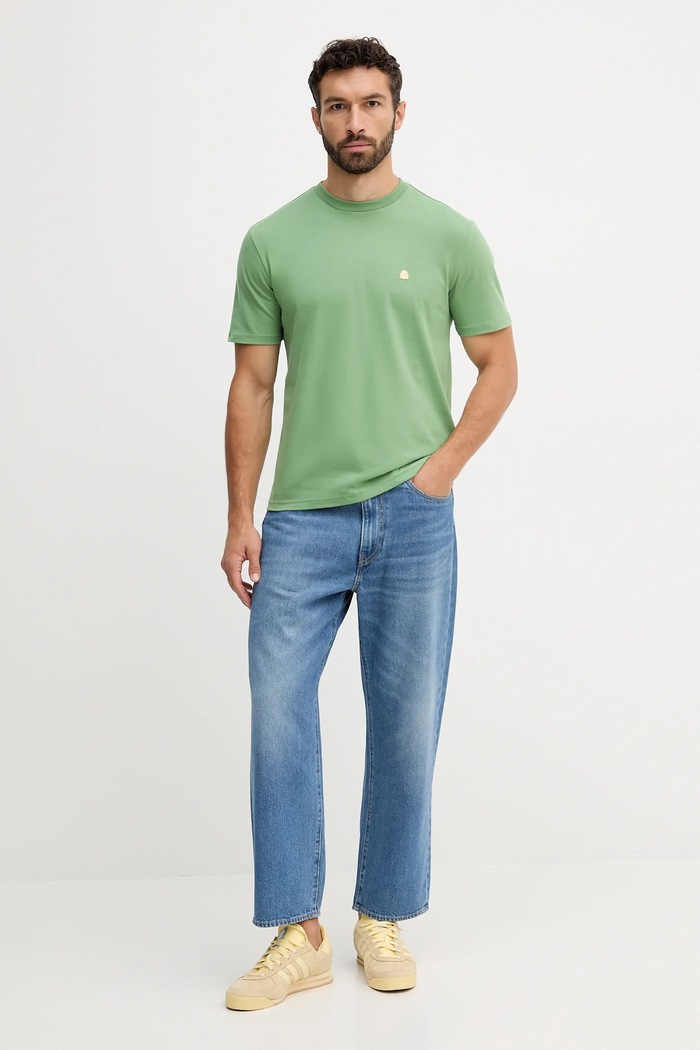 United Colors of Benetton pamut póló 3MI5J1AF7 zöld SS26