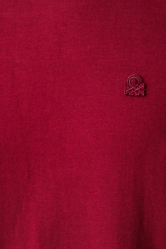 Tričko pánské bavlněné United Colors of Benetton 3MI5J1AF7 burgundské