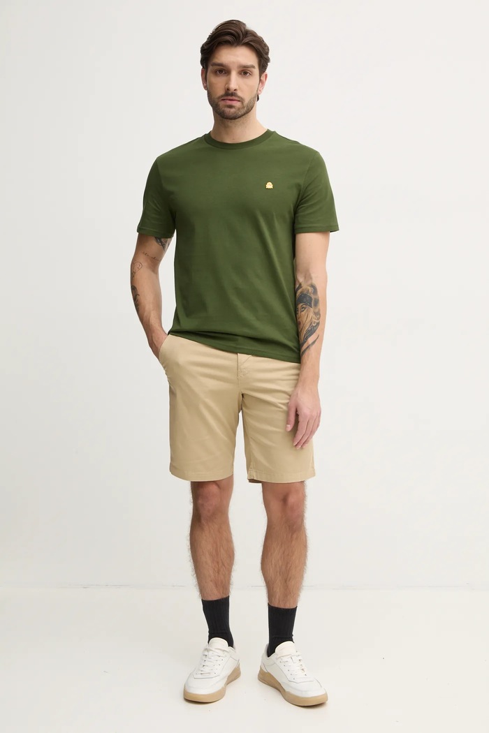 Bavlněné tričko United Colors of Benetton 3MI5J1AF7 zelená SS26