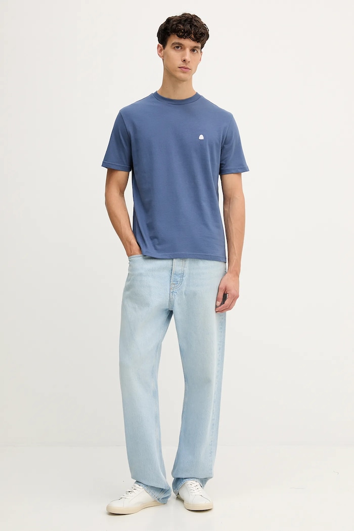 Βαμβακερό μπλουζάκι United Colors of Benetton 3MI5J1AF7 μπλε SS26