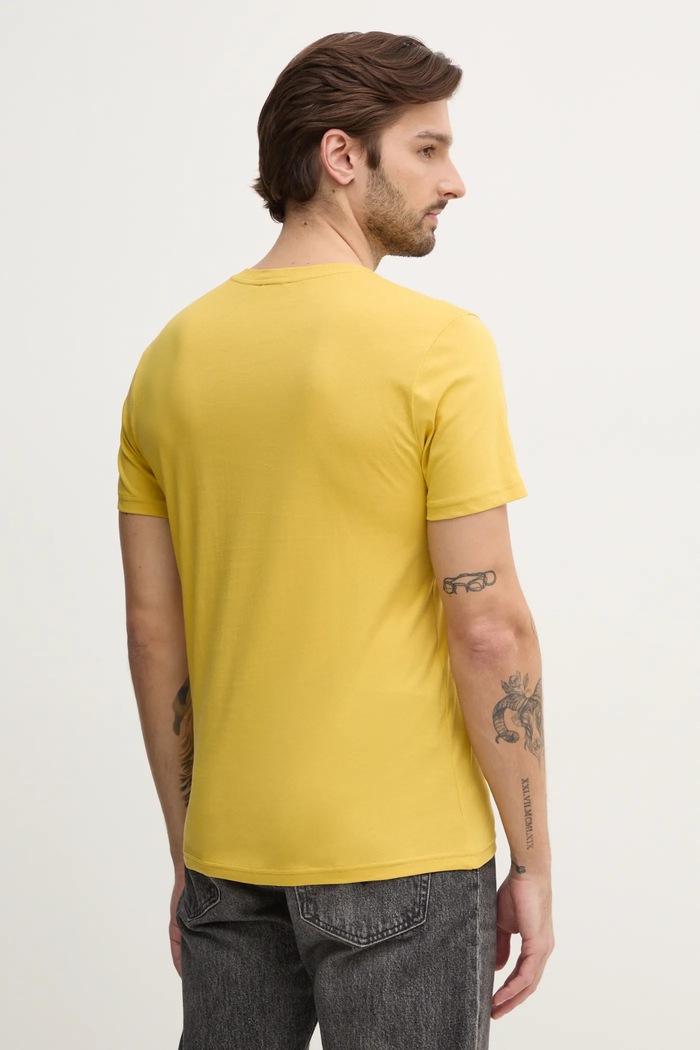 Oblečení Bavlněné tričko United Colors of Benetton 3U53J1F15 žlutá