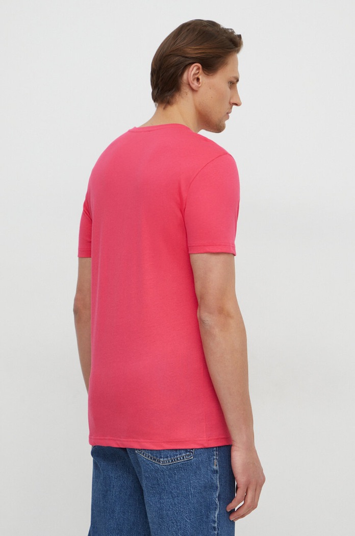 United Colors of Benetton t-shirt bawełniany 3U53J1F15 różowy AW25