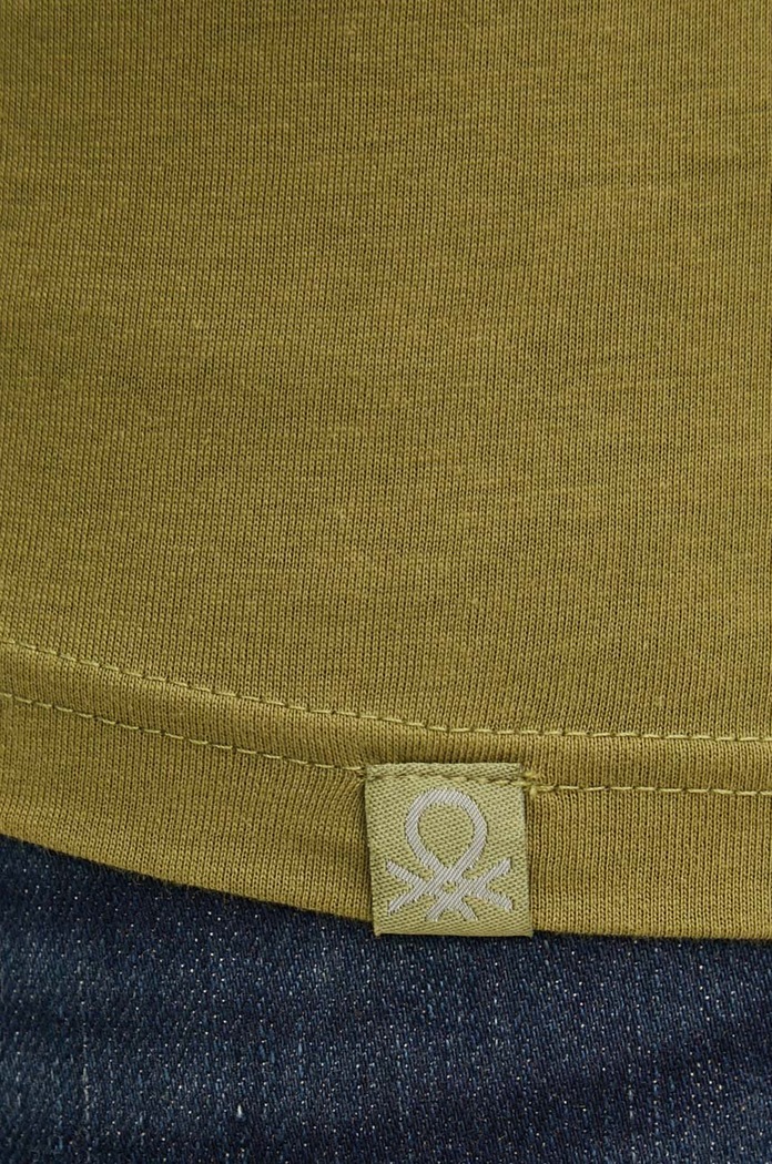 United Colors of Benetton t-shirt bawełniany 3U53J1F15 zielony