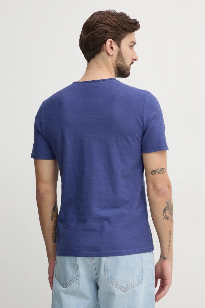 Oblečení Bavlněné tričko United Colors of Benetton 3JE1J19A5 námořnická modř