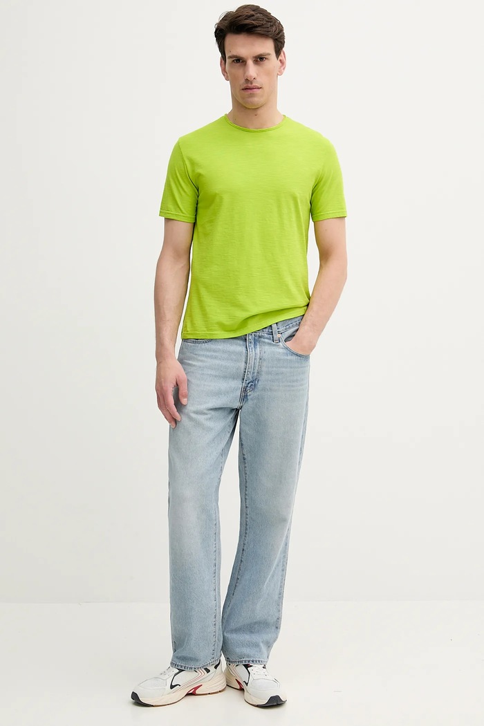 Bavlněné tričko United Colors of Benetton 3JE1J19A5 zelená AA00