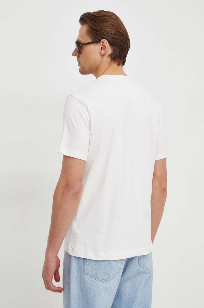 Odzież United Colors of Benetton t-shirt bawełniany 3MI5U108D beżowy