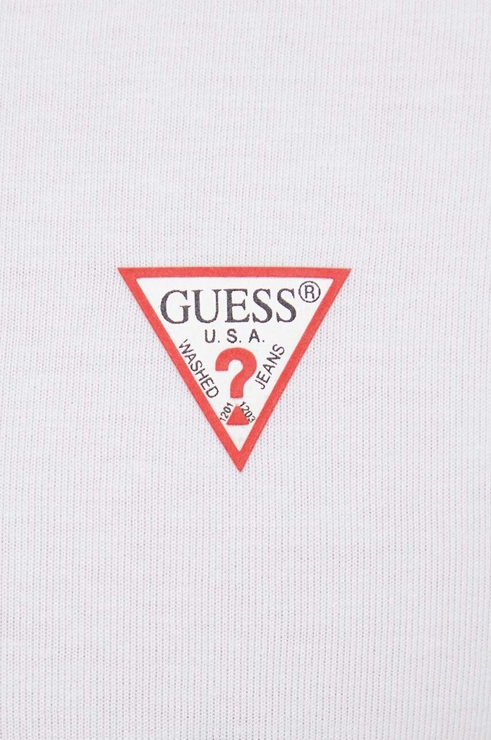Памучна тениска Guess бял M2YI37.I3Z14
