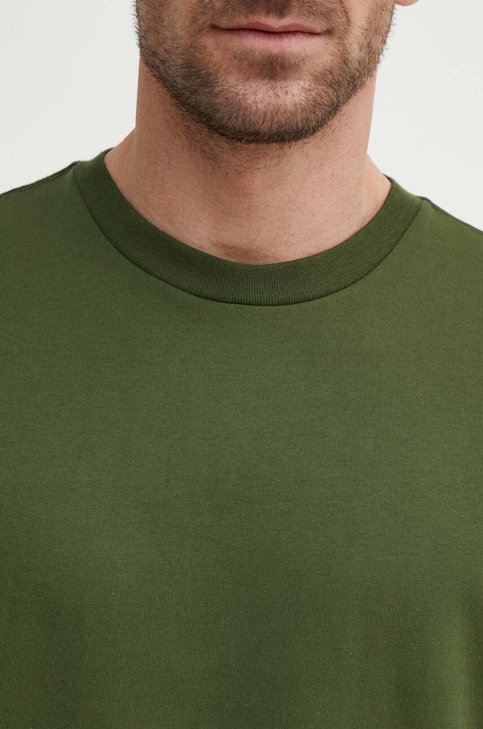 Bavlněné tričko United Colors of Benetton 3MI6U108T zelená