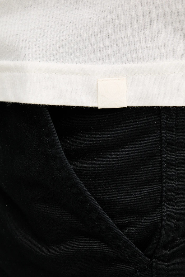 Bavlněné tričko United Colors of Benetton 3P7XU1058 béžová