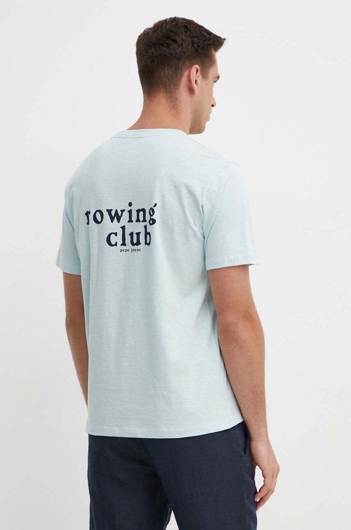 Îmbrăcăminte Pepe Jeans tricou din bumbac CLAUS PM509368 albastru