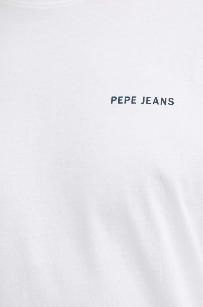 Bavlněné tričko Pepe Jeans CALLUM PM509370 bílá