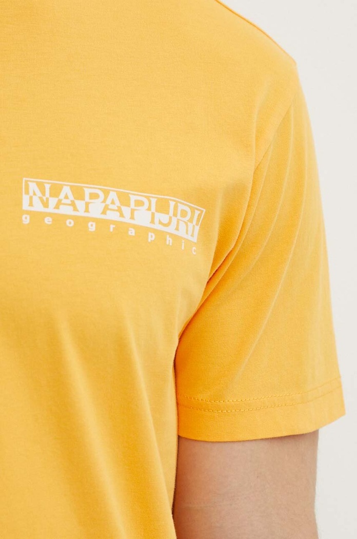 Bavlnené tričko Napapijri S-Boyd NP0A4HQFY1J1 oranžová