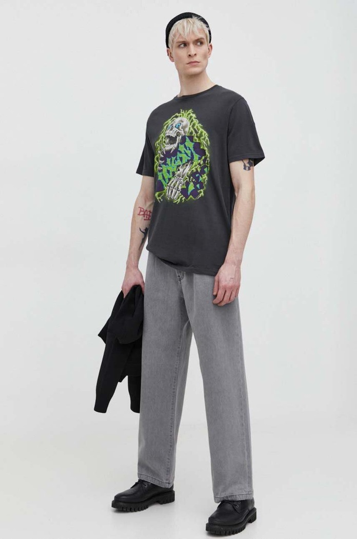 Volcom pamut póló A5212402 szürke SS24