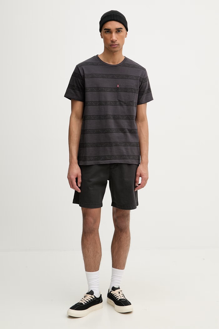 Levi's tričko pánske bavlnené SS CLASSIC POCKET TEE 19342 čierna SS26