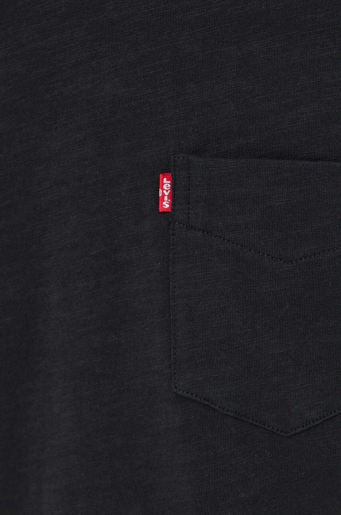 Levi's t-shirt męski bawełniany SS CLASSIC POCKET TEE 19342 czarny