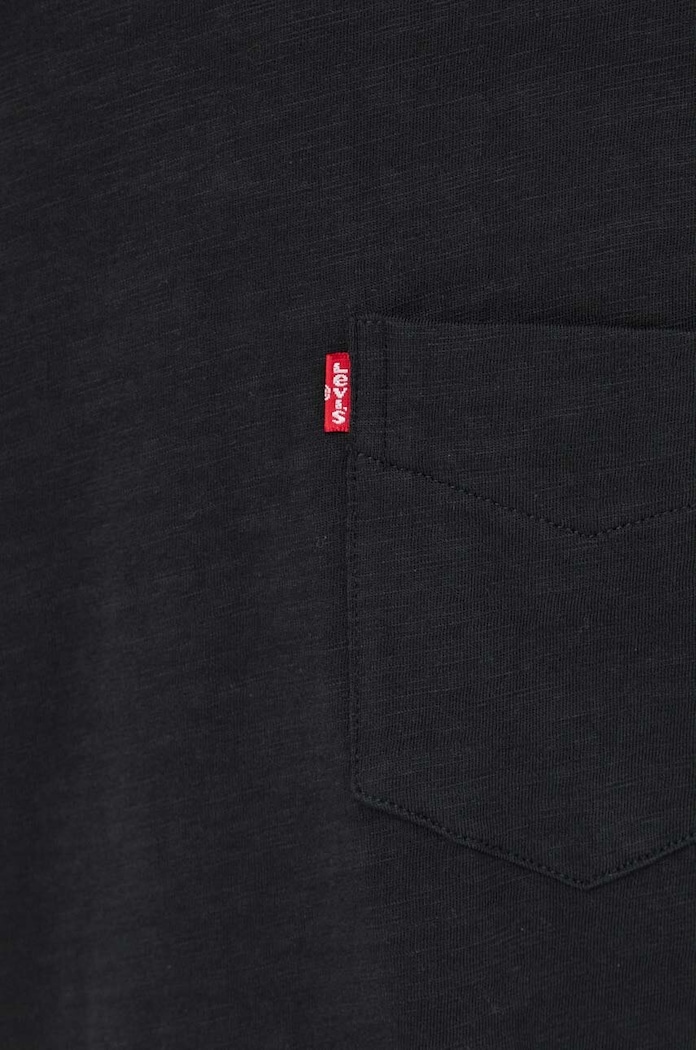 Levi's t-shirt męski bawełniany SS CLASSIC POCKET TEE 19342 czarny
