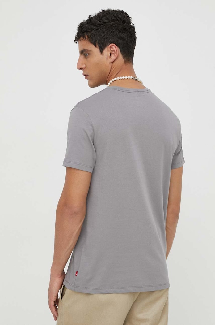 Pamučna majica Levi's 2-pack 79541 siva