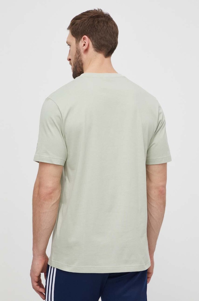 Ρούχα Βαμβακερό μπλουζάκι adidas Originals IS0231 πράσινο