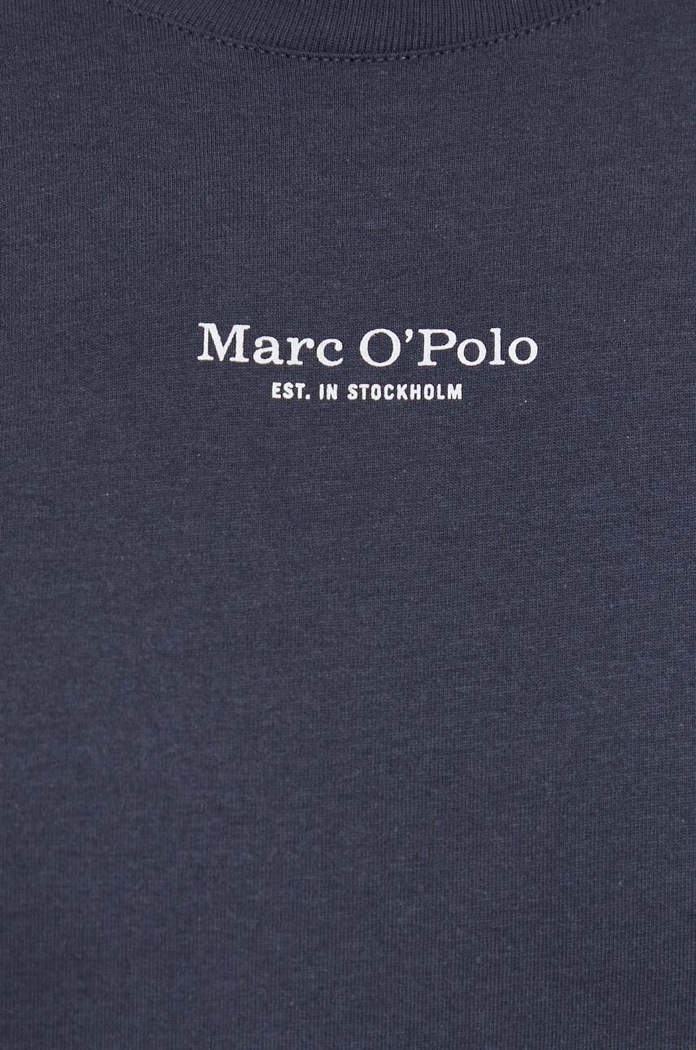 Βαμβακερό μπλουζάκι Marc O'Polo σκούρο μπλε 421201251034