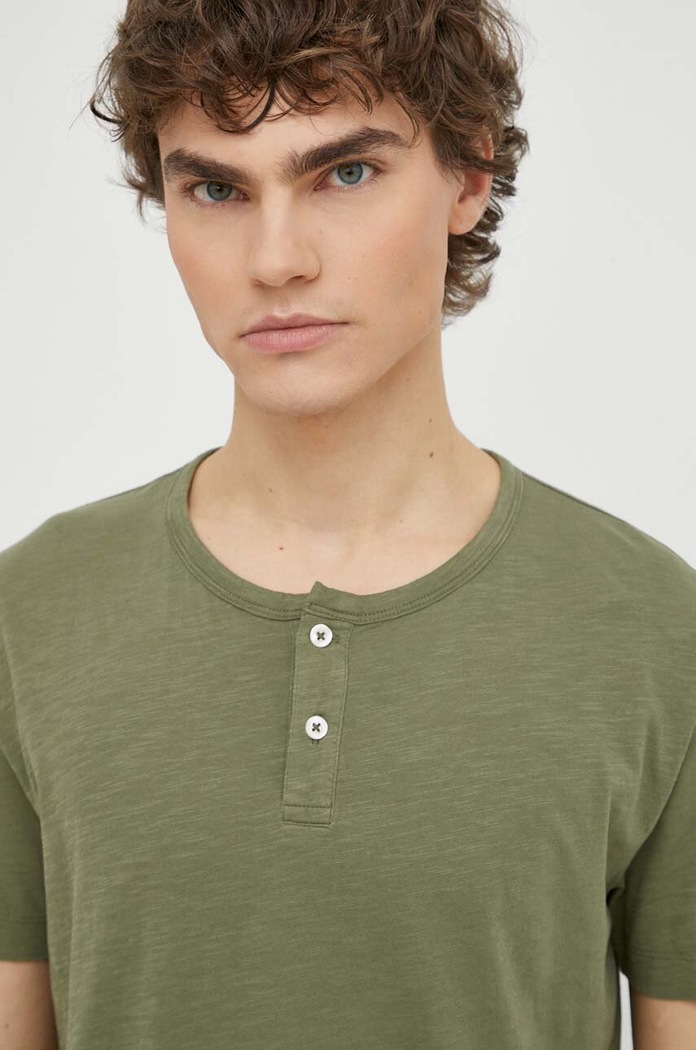 Îmbrăcăminte Marc O'Polo tricou din bumbac 423217651236 verde