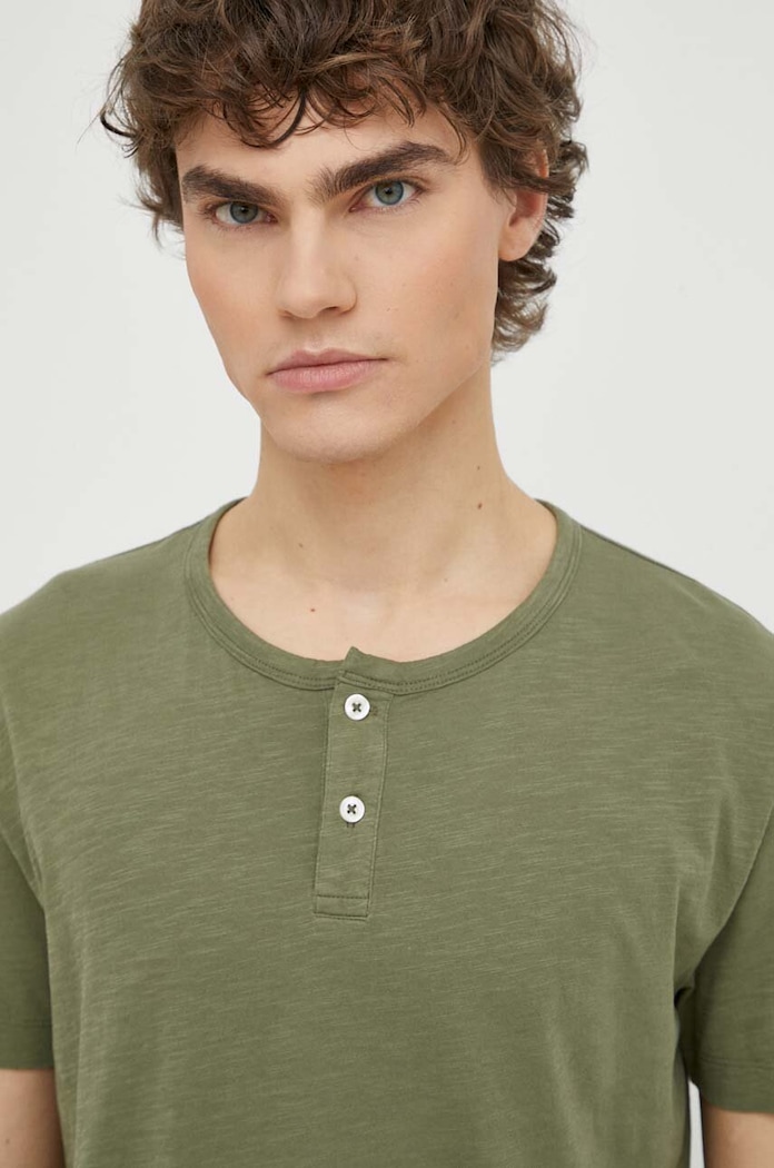 Îmbrăcăminte Marc O'Polo tricou din bumbac 423217651236 verde