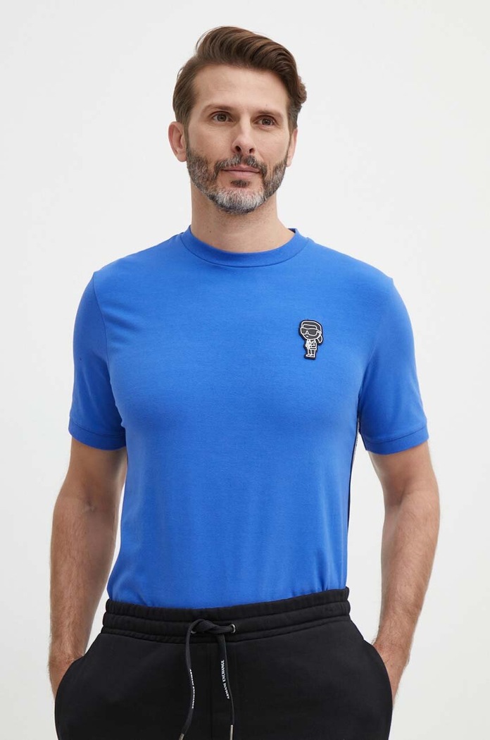 Karl Lagerfeld tricou albastru 542221.755026