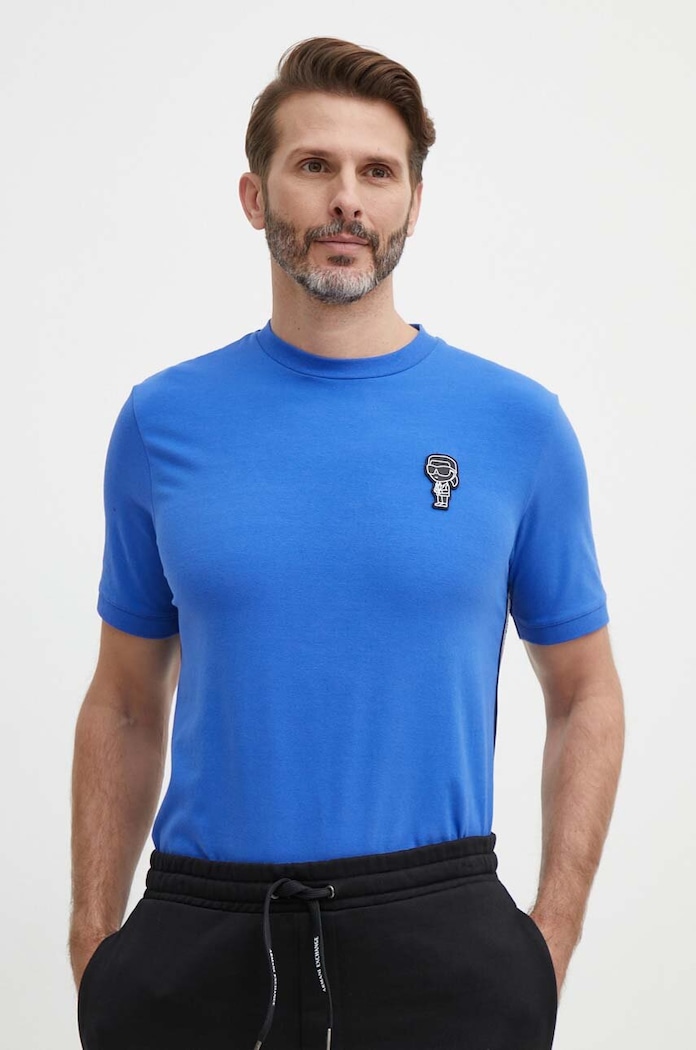 Karl Lagerfeld tricou albastru 542221.755026