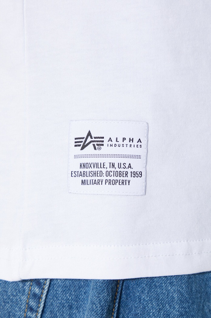 Alpha Industries tricou din bumbac Logo BP 146507