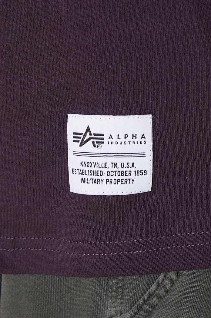 Alpha Industries tricou din bumbac Logo BP 146507