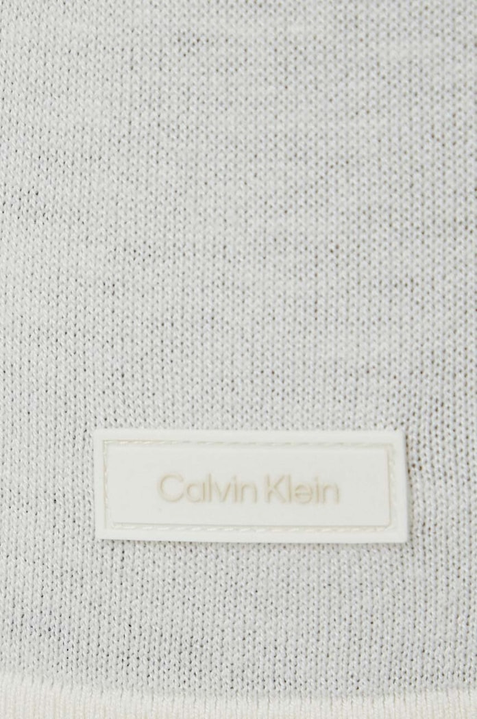 Calvin Klein póló selyemkeverékből K10K112852 bézs