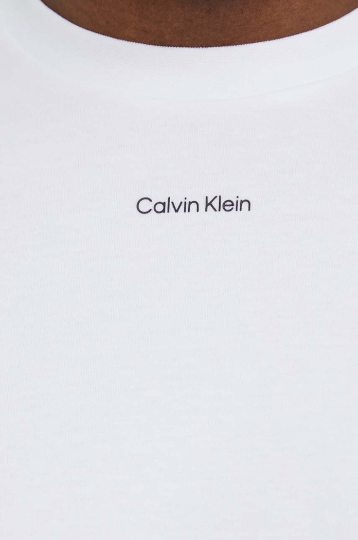 Bavlněné tričko Calvin Klein K10K112487 bílá