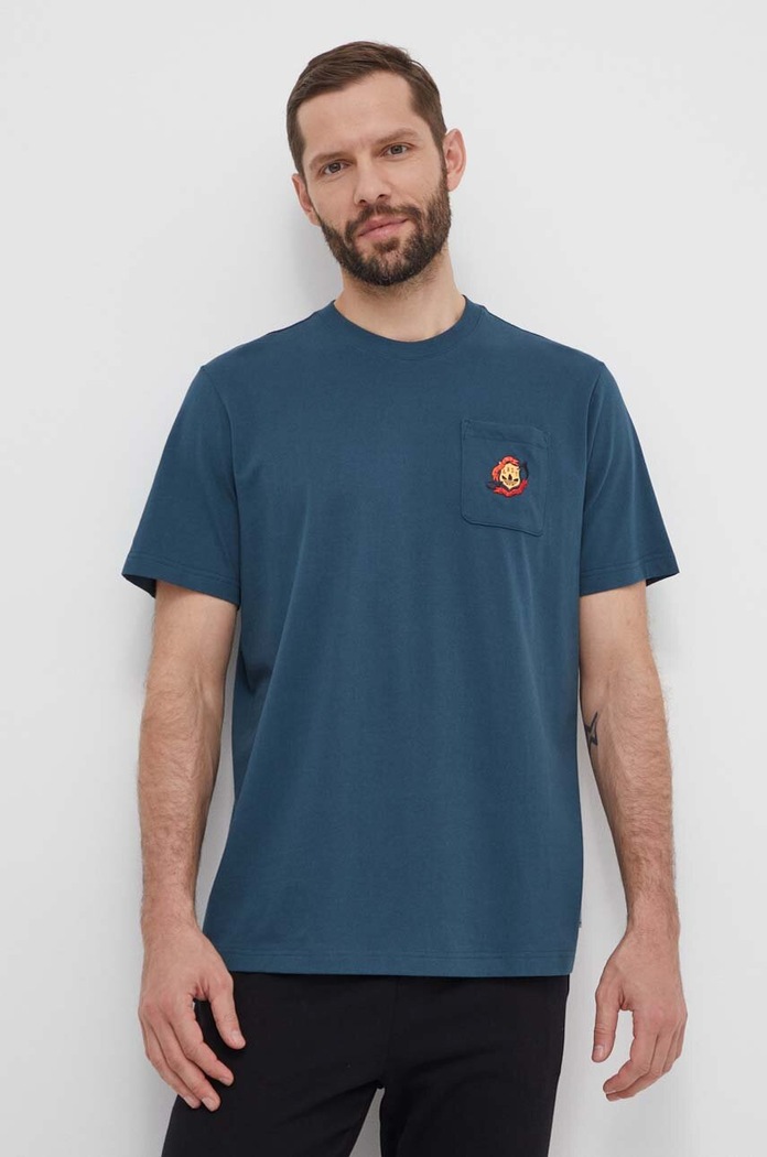 Pamučna majica adidas Originals pamuk tirkizna IS2919