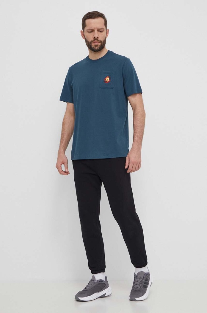 Pamučna majica adidas Originals IS2919 tirkizna SS24
