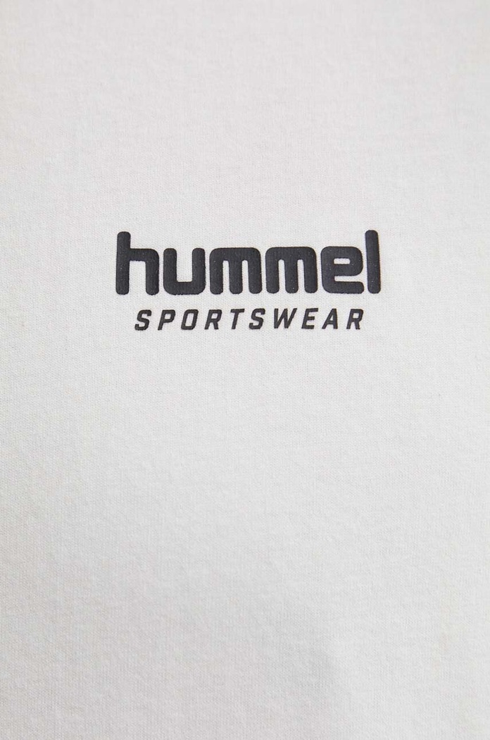 Hummel t-shirt bawełniany 224018 beżowy