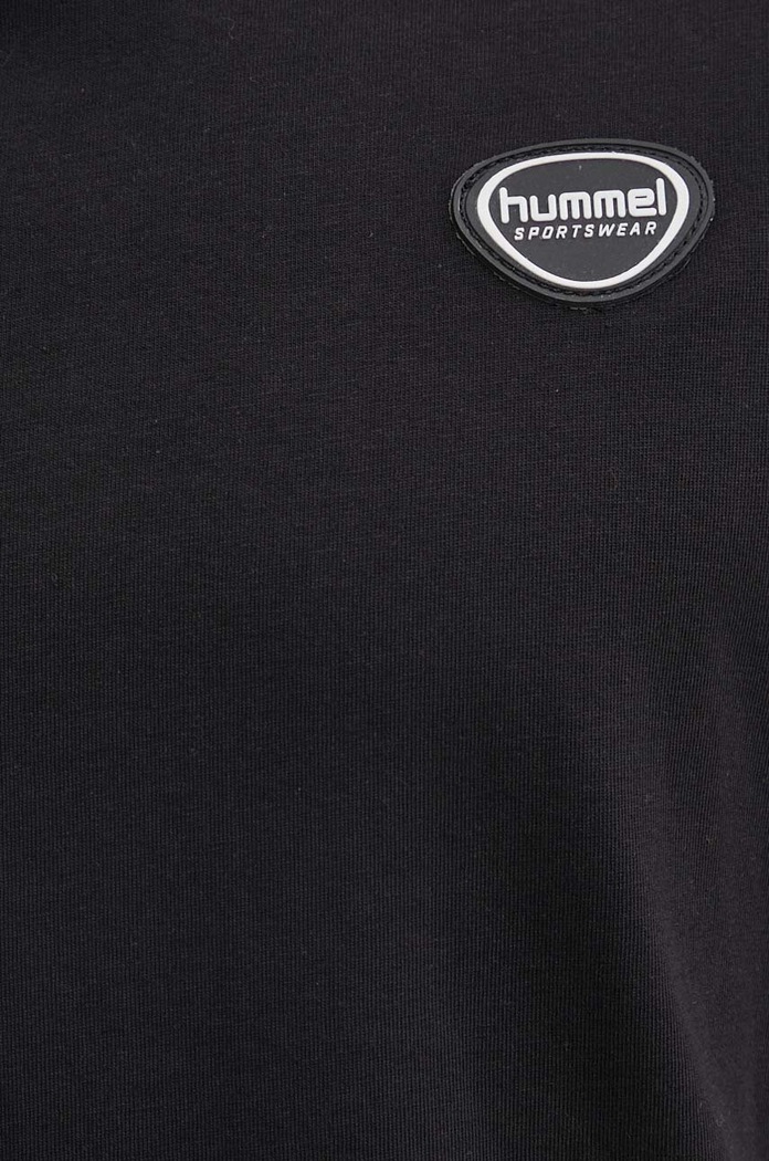 Hummel t-shirt bawełniany hmlLGC KAI REGULAR HEAVY T-SHIRT 223989 czarny