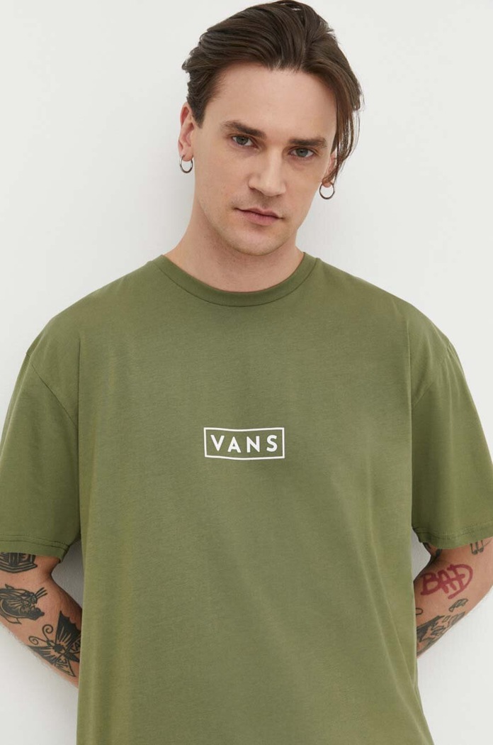 Vans pamut póló zöld VN0A5E81D1B1