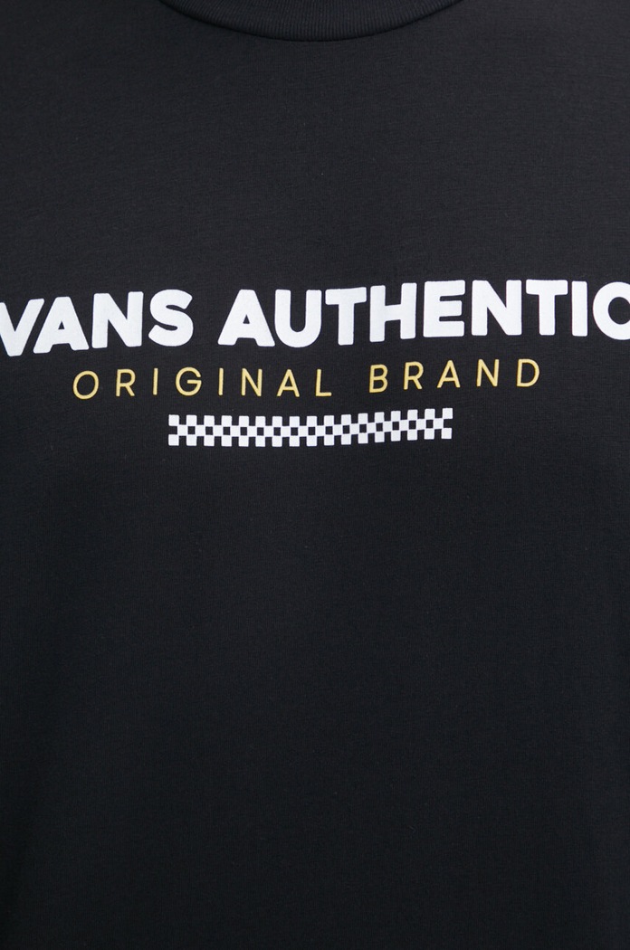 Vans tricou din bumbac VN000H5HBLK1 negru